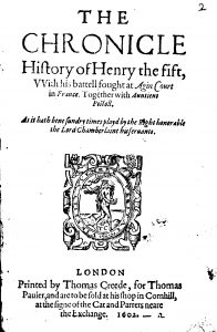 Henry V Shakespeare 1602 Pavier Creede